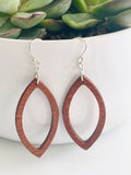 Handmade Wood Earrings Beacon Shape by Blooms of 4 Branches
