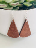 Handmade Wood Earrings Dewdrop Shape by Blooms of 4 Branches