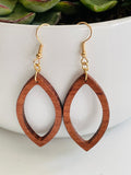 Handmade Wood Earrings Beacon Shape by Blooms of 4 Branches