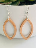 Handmade Wood Earrings Beacon Shape by Blooms of 4 Branches