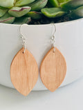 Handmade Wood Earrings Beginning Shape by Blooms of 4 Branches