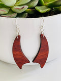 Handmade Wood Earrings Swift Shape by Blooms of 4 Branches